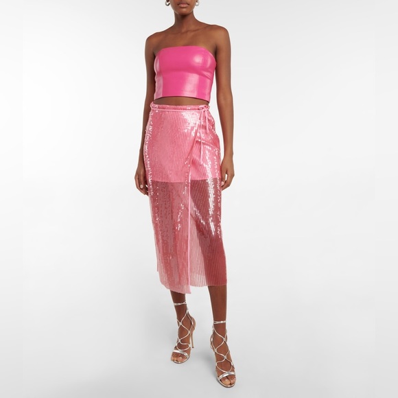 Rotate Adia sequined tulle midi wrap skirt - Picture 1 of 5